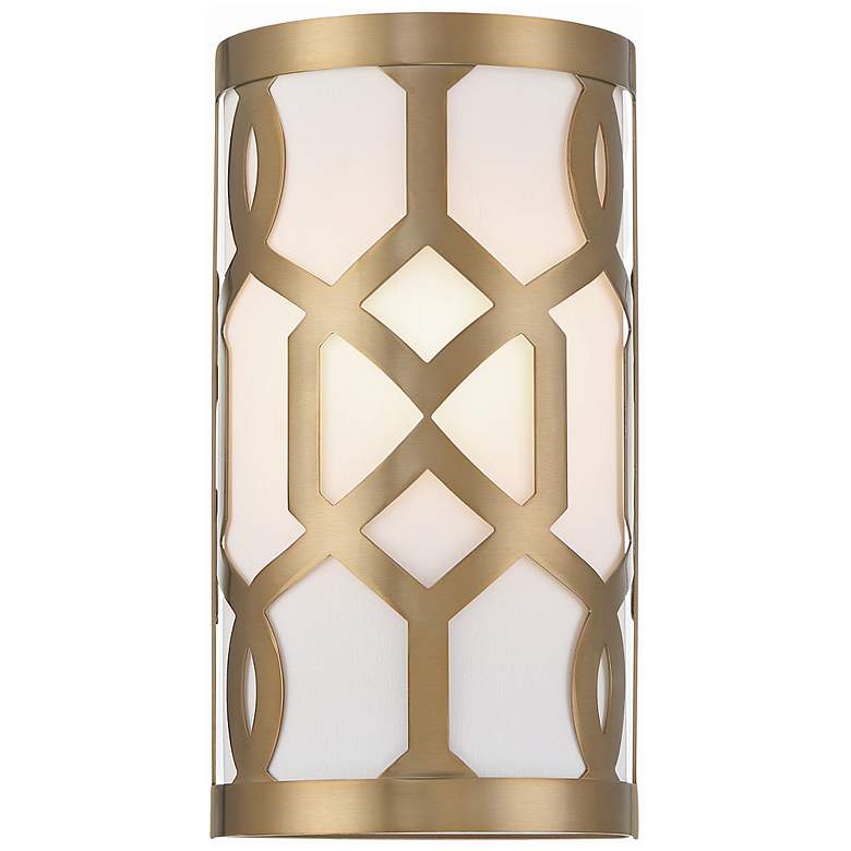 Image 2 Crystorama Jennings 12" High Aged Brass Wall Sconce