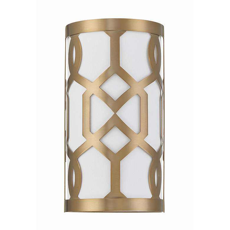 Image 3 Crystorama Jennings 12" High Aged Brass Wall Sconce more views