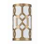 3_Crystorama Jennings 12" High Aged Brass Wall Sconce more views