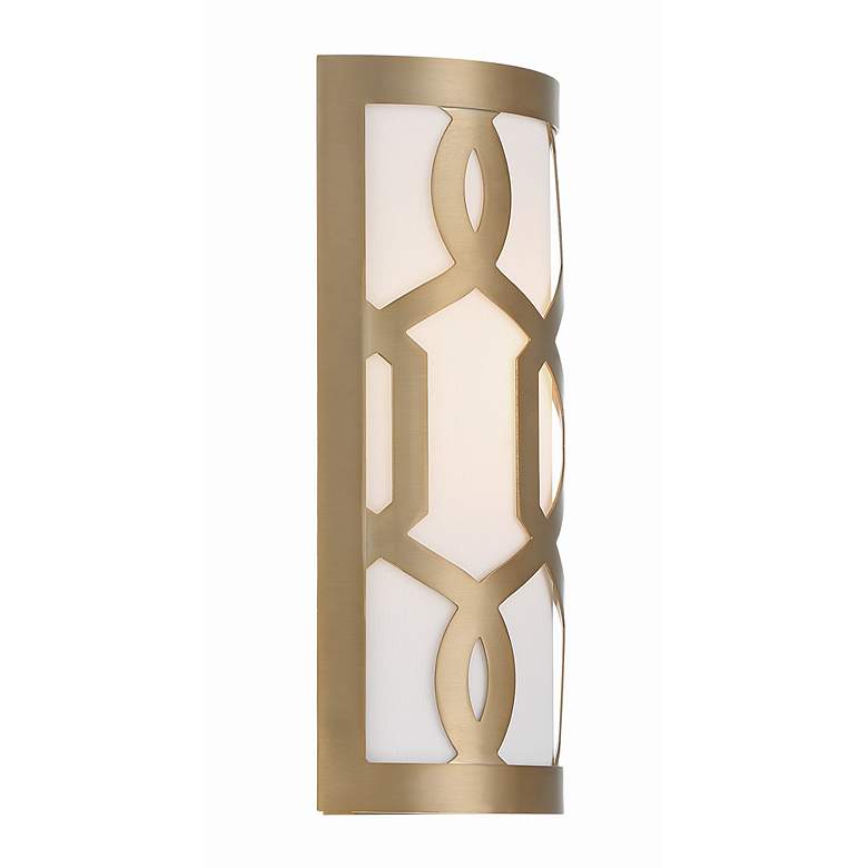 Image 4 Crystorama Jennings 12" High Aged Brass Wall Sconce more views
