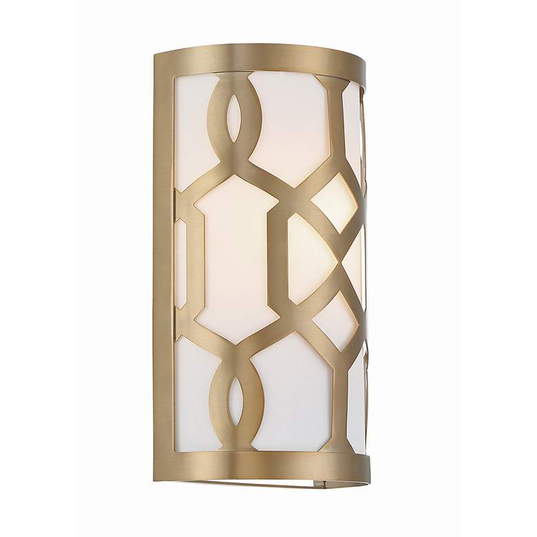 Image 5 Crystorama Jennings 12" High Aged Brass Wall Sconce more views