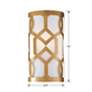 6_Crystorama Jennings 12" High Aged Brass Wall Sconce more views