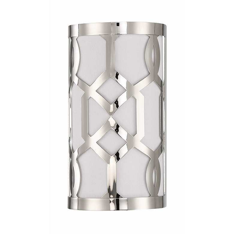 Image 3 Crystorama Jennings 12" High Polished Nickel Wall Sconce more views