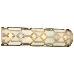 Crystorama Jennings 24" Wide Aged Brass LED Bath Light