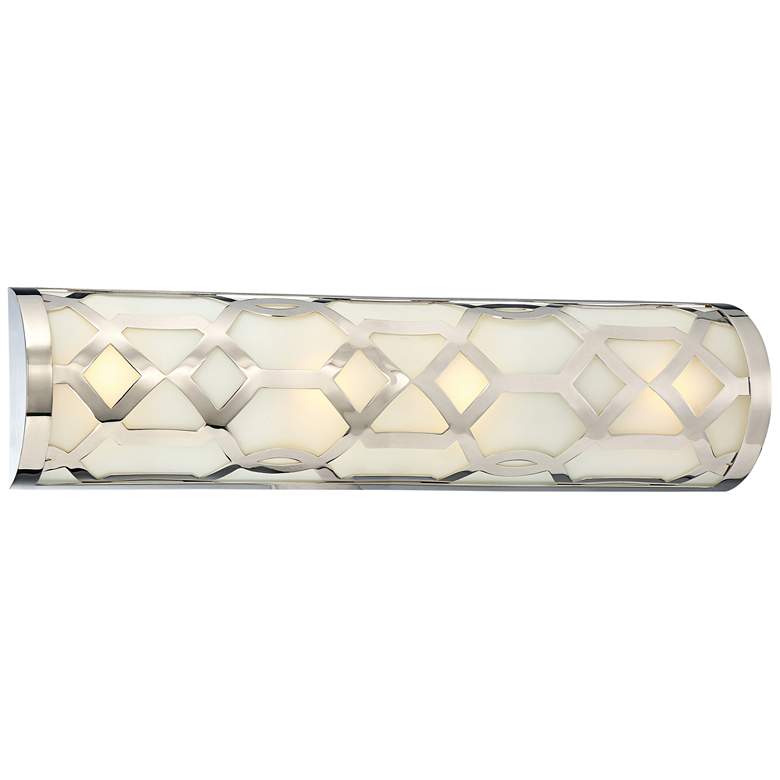 Image 1 Crystorama Jennings 24 inch Wide Polished Nickel LED Bath Light