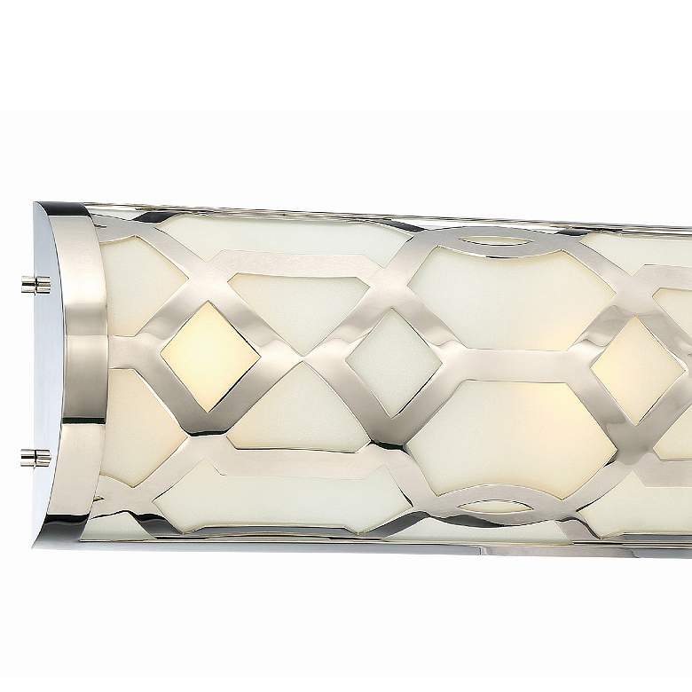 Image 3 Crystorama Jennings 24" Wide Polished Nickel LED Bath Light more views