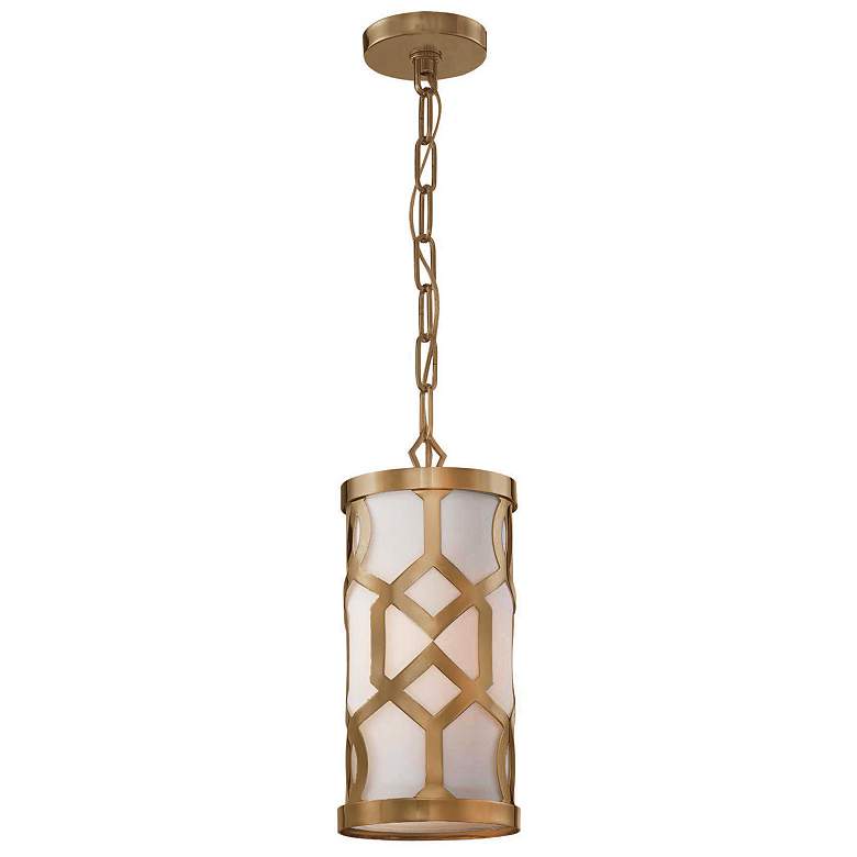 Image 2 Crystorama Jennings 6 1/4" Wide Aged Brass Mini Pendant