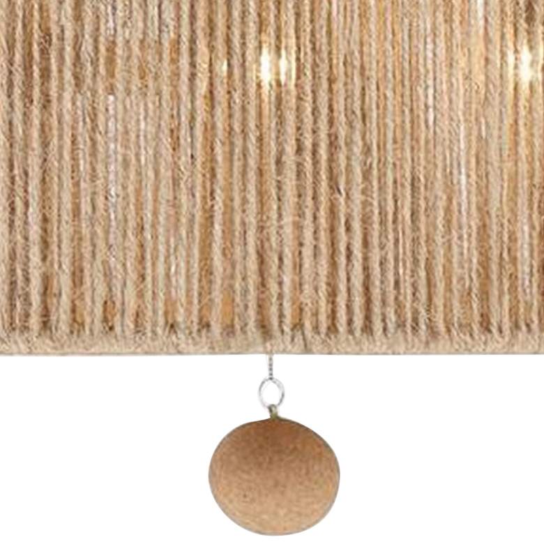 Image 3 Crystorama Jessa 16 inch Wide Natural Jute Rope Ceiling Light more views