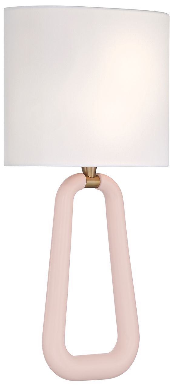 Image 3 Crystorama Jori 10'' Aged Brass + Blush Sconce more views