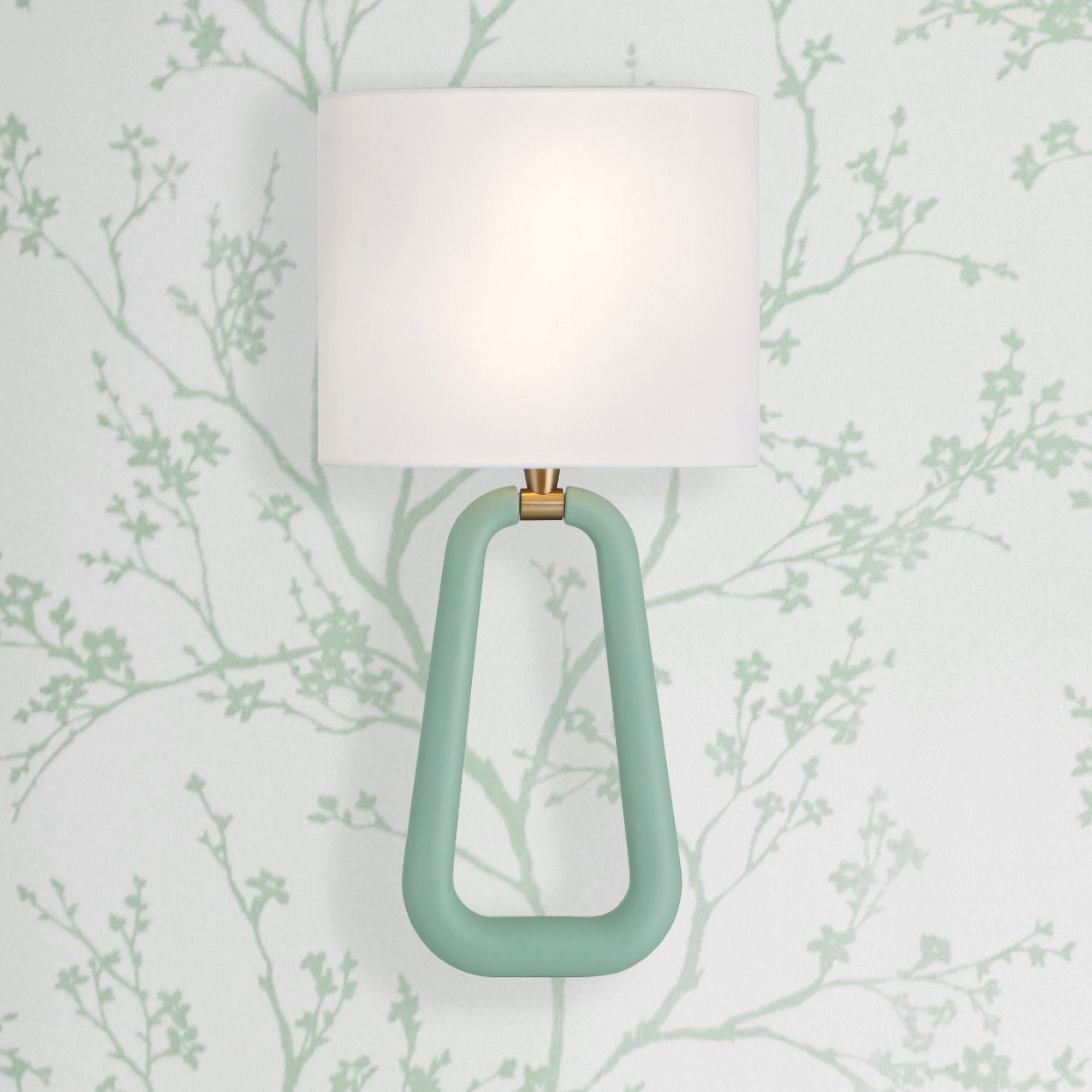 Image 7 Crystorama Jori 10'' Aged Brass + Green Sconce more views