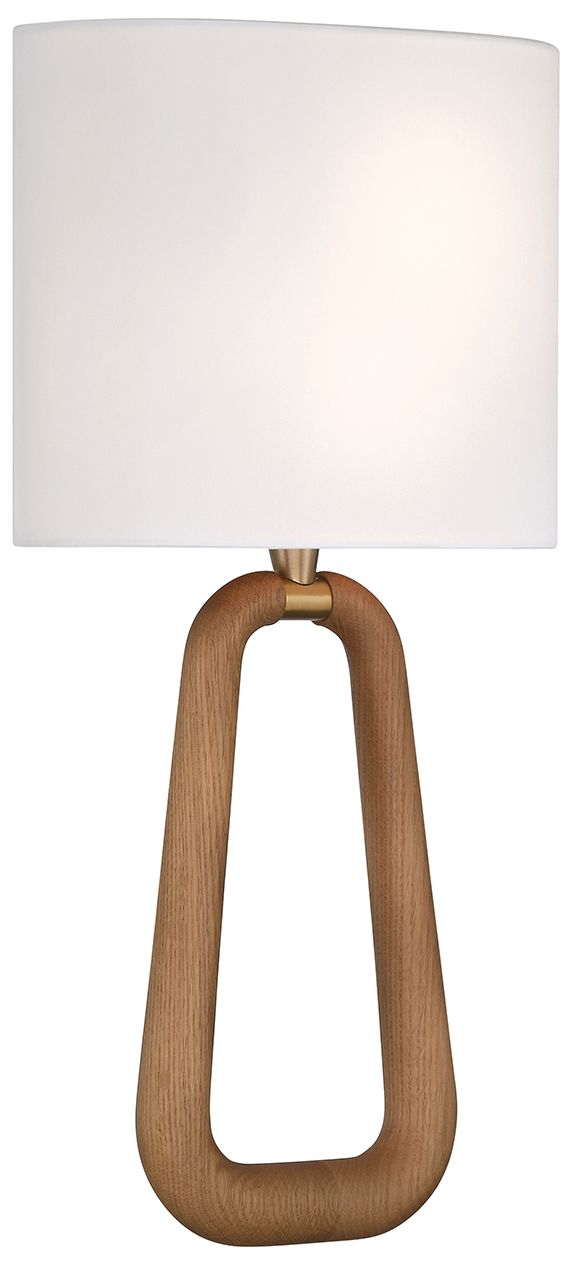 Image 3 Crystorama Jori 10'' Aged Brass + Wood Sconce more views