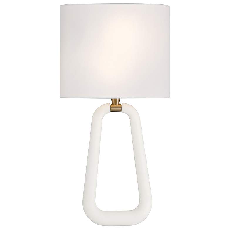 Image 2 Crystorama Jori 19 3/4" High Brass and Matte White Modern Wall Sconce