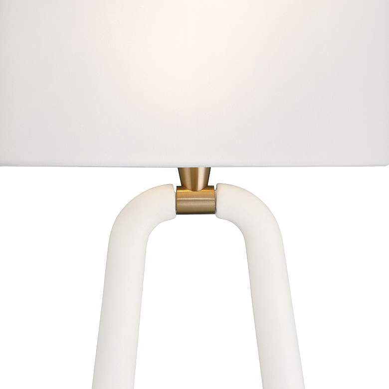 Image 6 Crystorama Jori 19 3/4" High Brass and Matte White Modern Wall Sconce more views