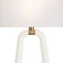 6_Crystorama Jori 19 3/4" High Brass and Matte White Modern Wall Sconce more views