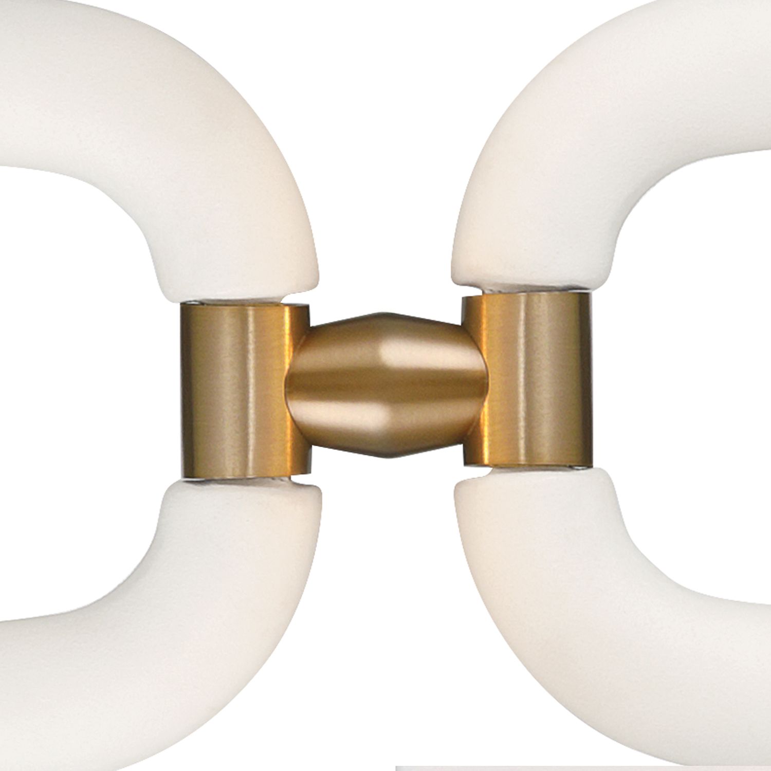 Crystorama Jori 19 3/4" High Brass and Matte White Modern Wall Sconce