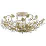 Crystorama Josie 20 1/2" Wide Floral Crystal Ceiling Light