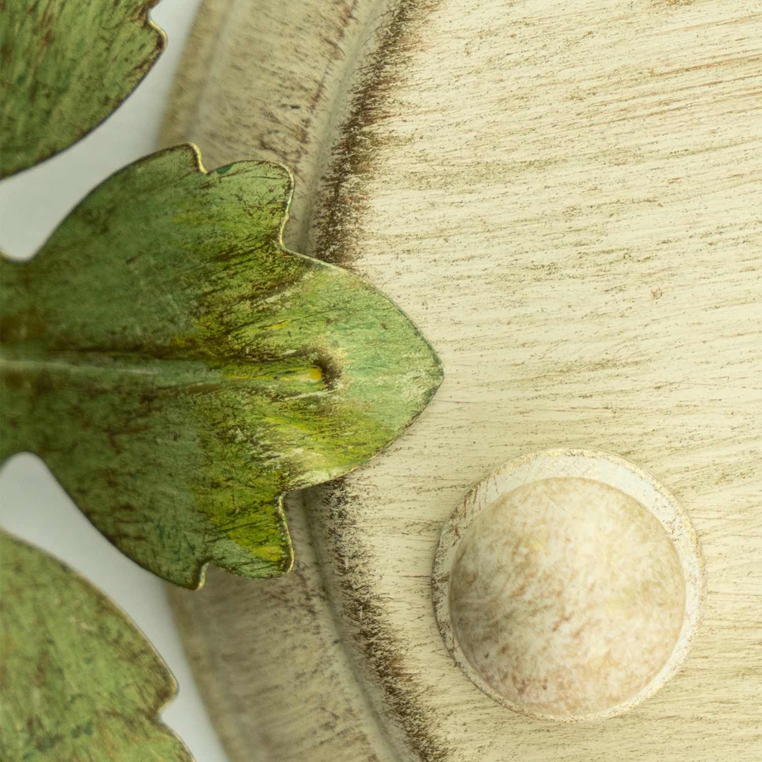 Crystorama Josie 25" Champagne Green Tea Leaf and Vine Chandelier