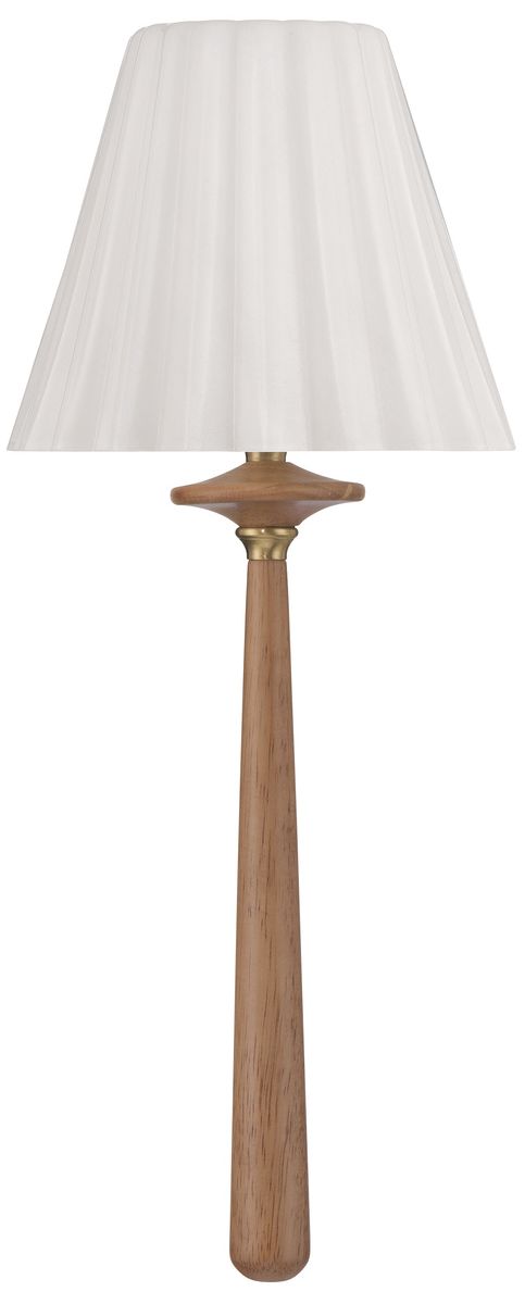 Image 2 Crystorama Jules 7.5'' LED Aged Brass + Wood Sconce more views