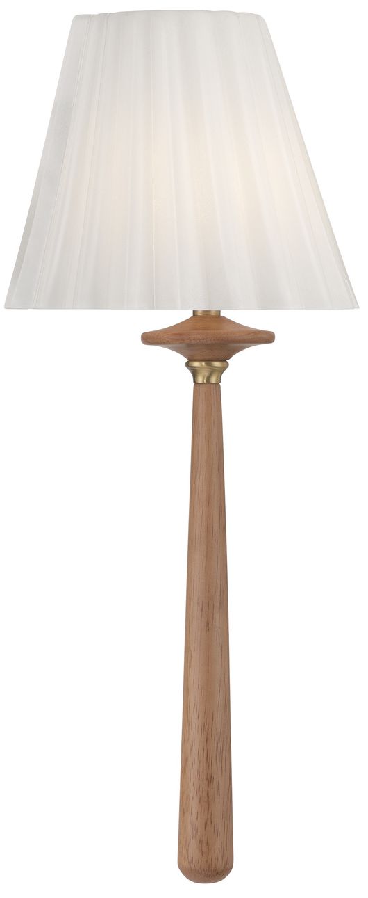 Image 3 Crystorama Jules 7.5'' LED Aged Brass + Wood Sconce more views