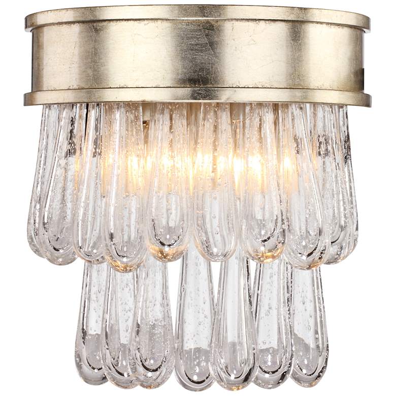 Image 1 Crystorama Julien 10 1/4"H Distressed Twilight Wall Sconce