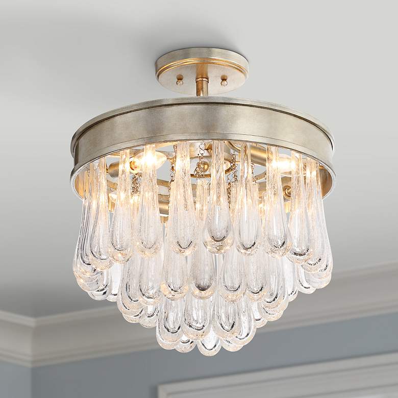 Image 1 Crystorama Julien 16" Wide Twilight Gold Ceiling Light