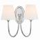 Crystorama Juno 13" High Polished Nickel 2-Light Wall Sconce