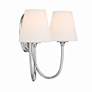 4_Crystorama Juno 13" High Polished Nickel 2-Light Wall Sconce more views