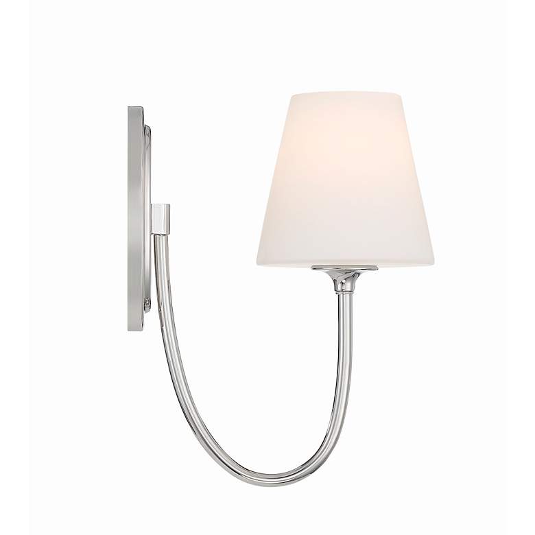 Image 3 Crystorama Juno 13" High Polished Nickel Wall Sconce more views