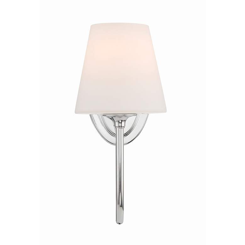 Image 4 Crystorama Juno 13" High Polished Nickel Wall Sconce more views