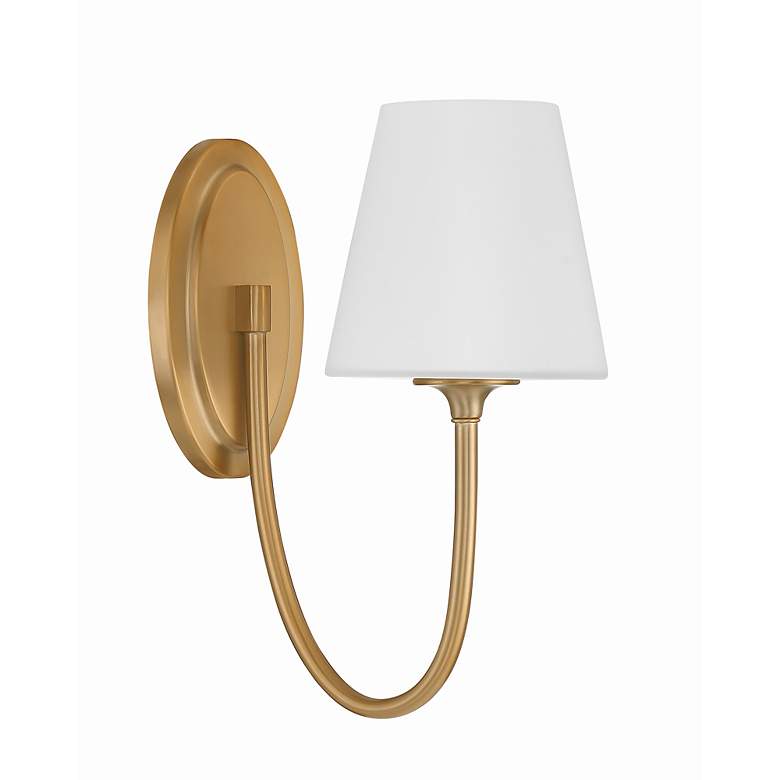 Image 2 Crystorama Juno 13" High Vibrant Gold Wall Sconce more views