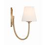 3_Crystorama Juno 13" High Vibrant Gold Wall Sconce more views
