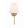 4_Crystorama Juno 13" High Vibrant Gold Wall Sconce more views