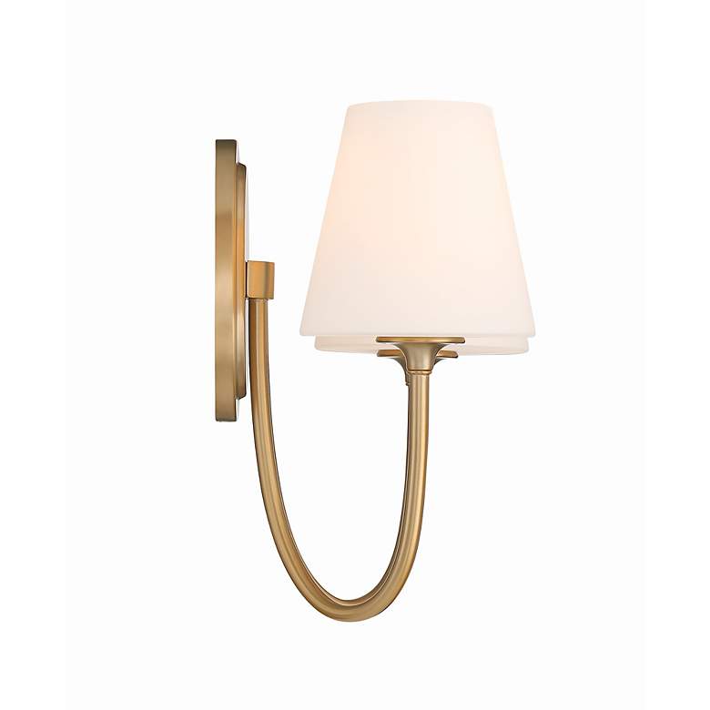Image 3 Crystorama Juno 15" High Vibrant Gold 2-Light Wall Sconce more views