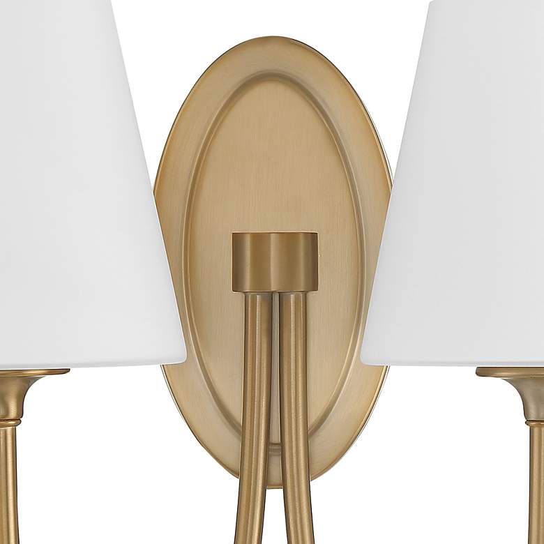 Image 6 Crystorama Juno 15" High Vibrant Gold 2-Light Wall Sconce more views