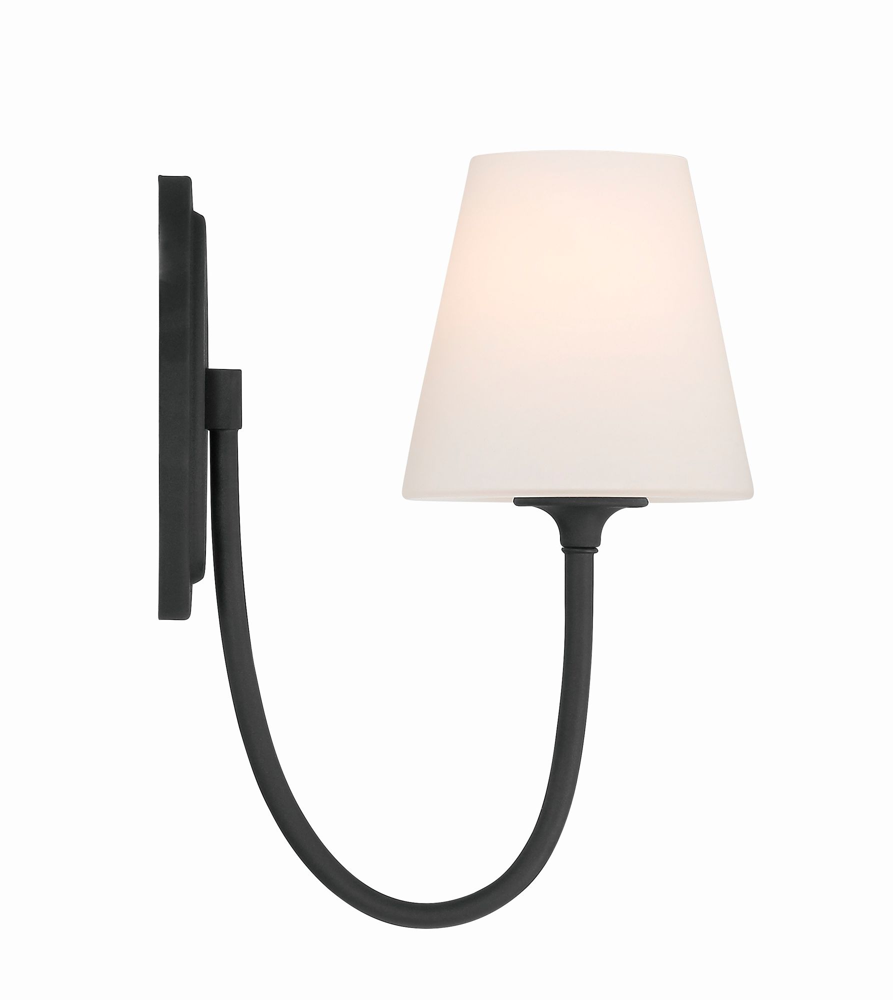 Thumbnail3 of Crystorama Juno 6'' Black Forged Sconce more views