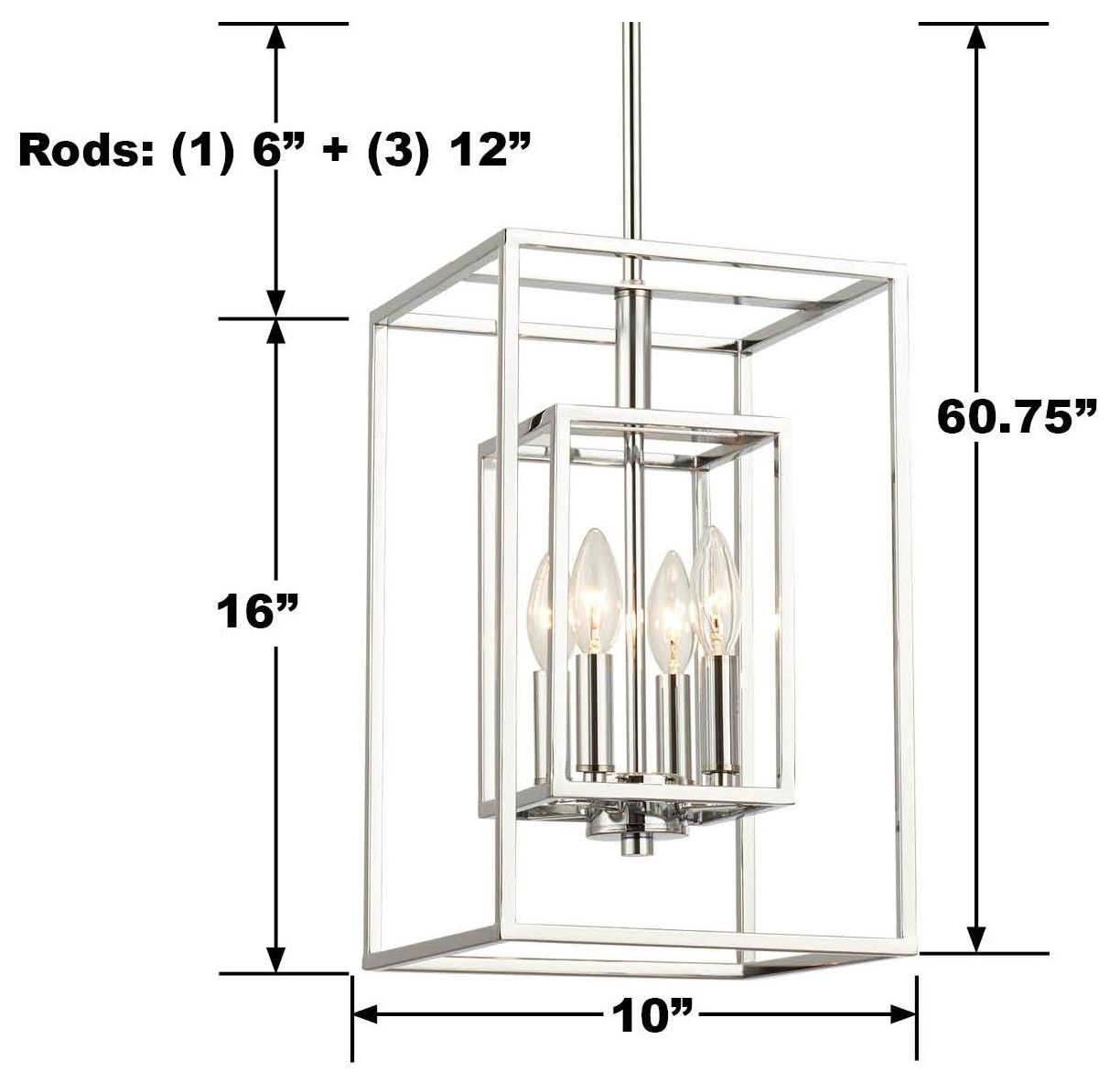 Image 5 Crystorama Kai 10'' Polished Chrome Pendant more views