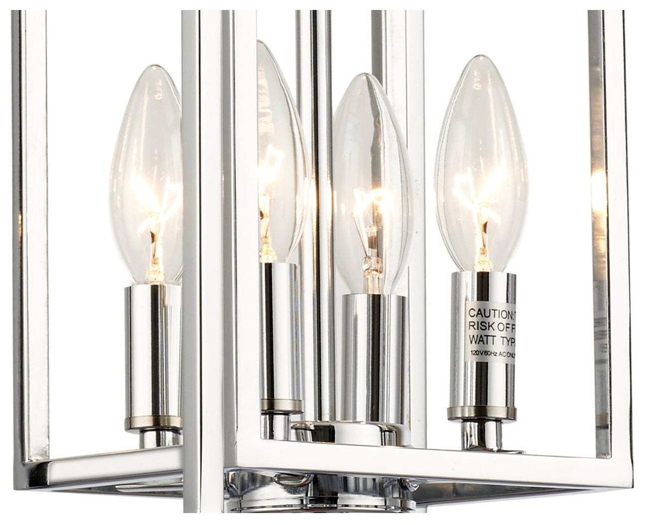 Image 3 Crystorama Kai 8'' Polished Chrome Pendant more views