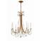 Crystorama Karrington 26" Wide Aged Brass 8-Light Chandelier