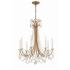 Crystorama Karrington 26" Wide Aged Brass 8-Light Chandelier