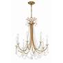 2_Crystorama Karrington 26" Wide Aged Brass 8-Light Chandelier more views