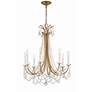 4_Crystorama Karrington 26" Wide Aged Brass 8-Light Chandelier more views