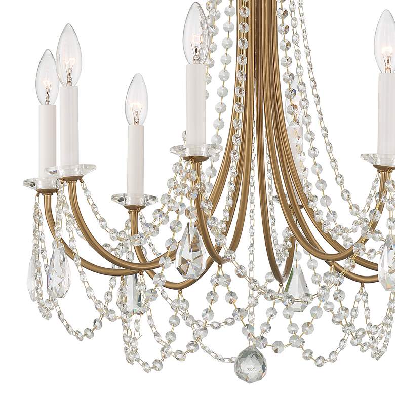 Image 5 Crystorama Karrington 26" Wide Aged Brass 8-Light Chandelier more views