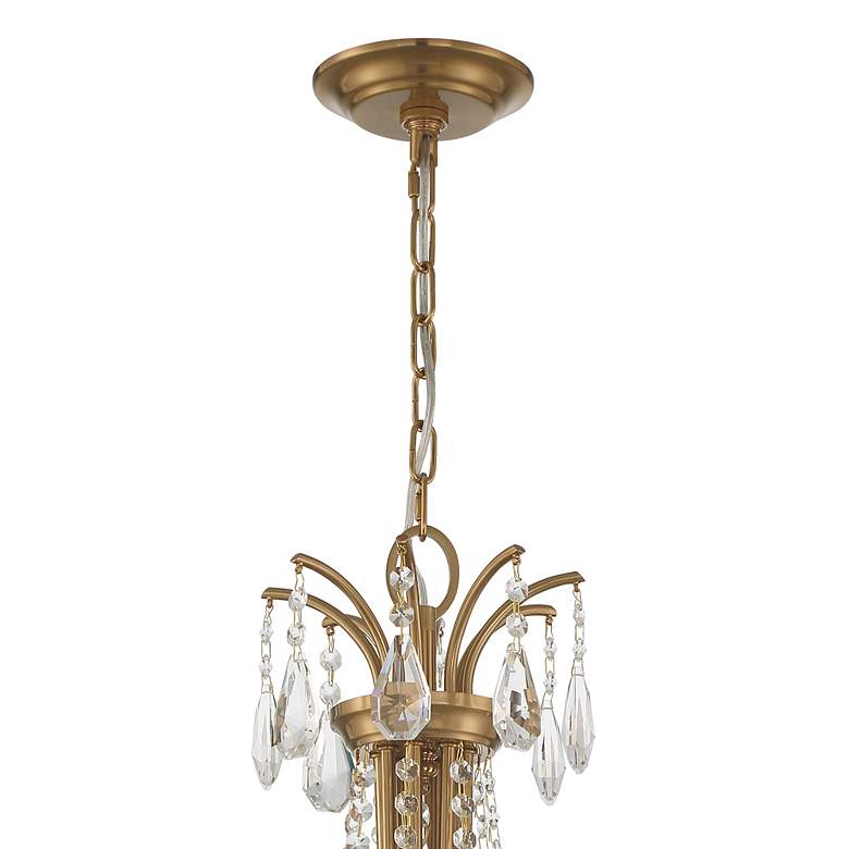 Image 6 Crystorama Karrington 26" Wide Aged Brass 8-Light Chandelier more views