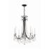 Crystorama Karrington 26"W Matte Black 8-Light Chandelier