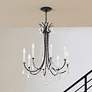 2_Crystorama Karrington 26"W Matte Black 8-Light Chandelier