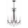 5_Crystorama Karrington 26"W Matte Black 8-Light Chandelier more views