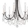 7_Crystorama Karrington 26"W Matte Black 8-Light Chandelier more views