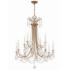 Crystorama Karrington 30"W Aged Brass 12-Light Chandelier