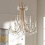 1_Crystorama Karrington 30"W Aged Brass 12-Light Chandelier