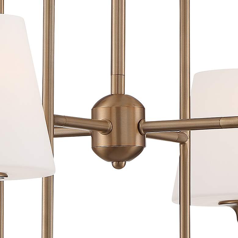 Image 3 Crystorama Keenan 28" Wide Vibrant Gold 8-Light Chandelier more views